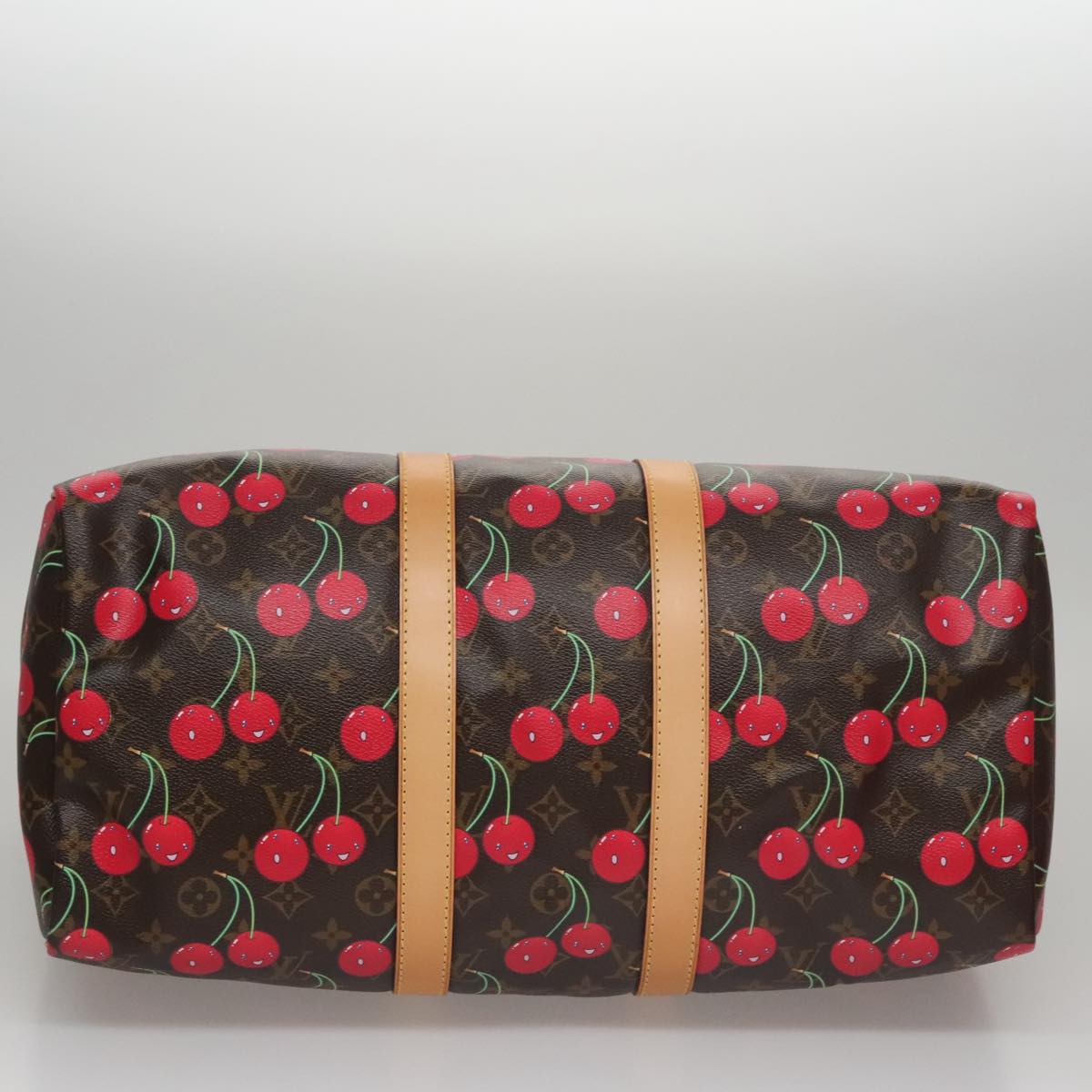 Louis Vuitton Monogram Cherry Keepall 45 Boston Bag
