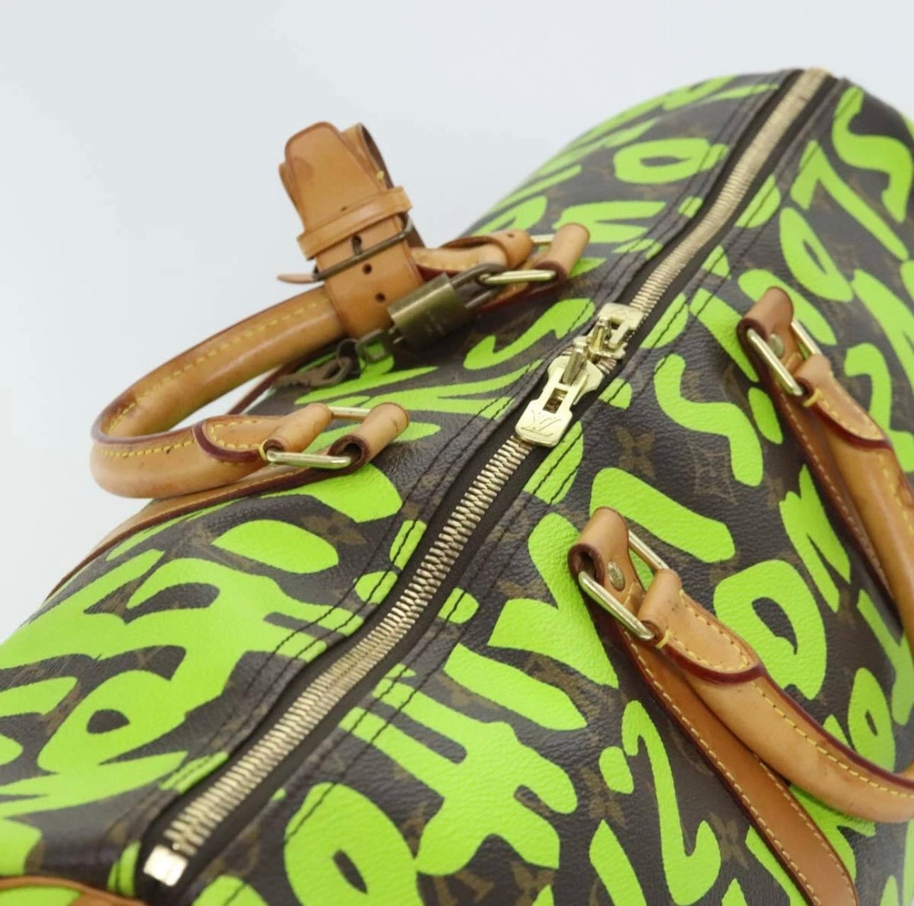 Louis Vuitton Monogram Graffiti Keepall 50 Boston Bag – Vert