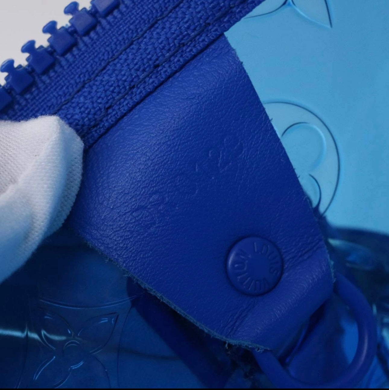Louis Vuitton Monogram Vinyl Keepall Bandoulière 50 Bag – Blue