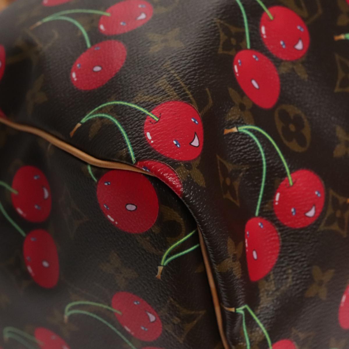 Louis Vuitton Monogram Cherry Keepall 45 Boston Bag