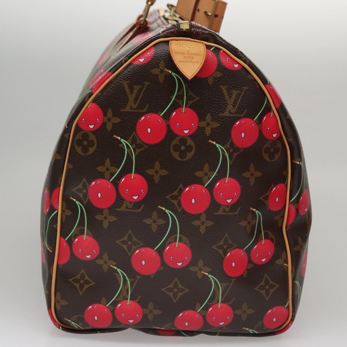 Louis Vuitton Monogram Cherry Keepall 45 Boston Bag