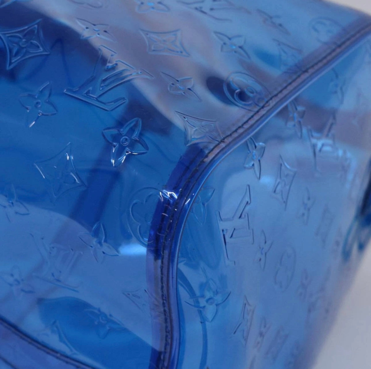 Louis Vuitton Monogram Vinyl Keepall Bandoulière 50 Bag – Blue