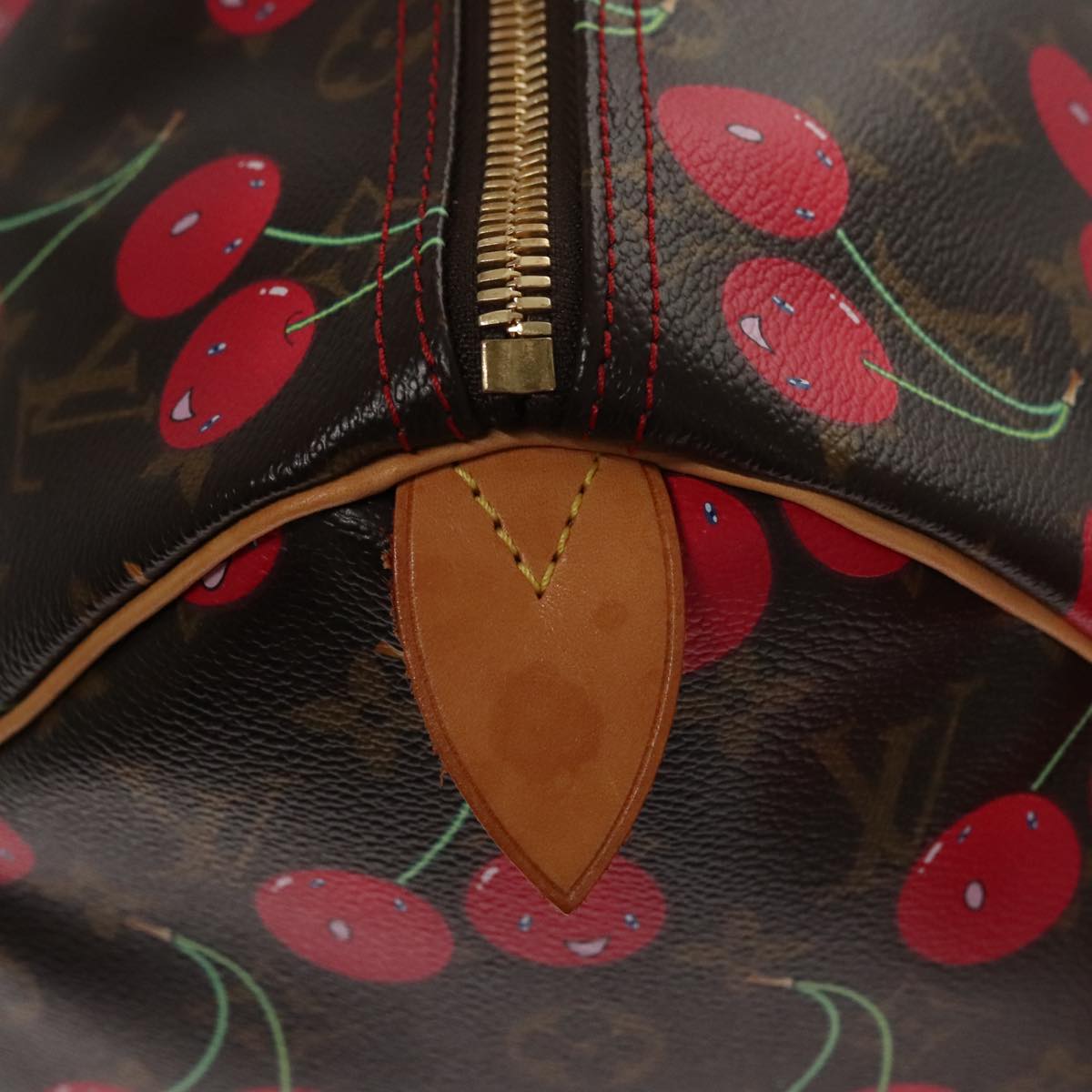Louis Vuitton Monogram Cherry Keepall 45 Boston Bag