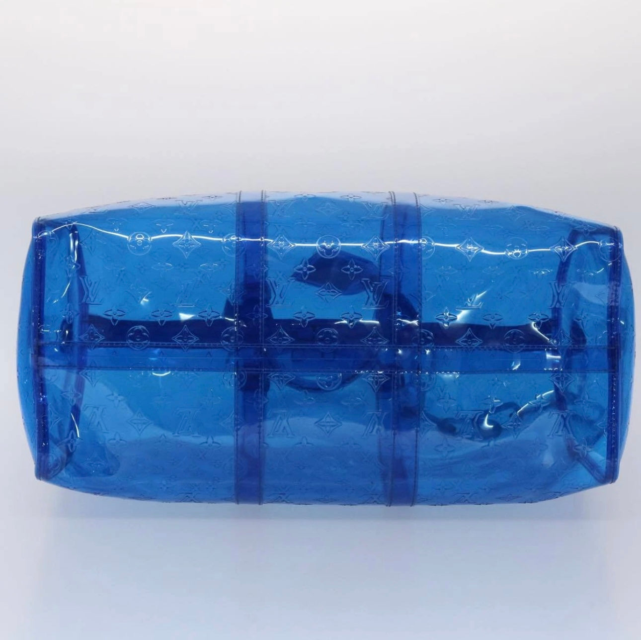 Louis Vuitton Monogram Vinyl Keepall Bandoulière 50 Bag – Blue