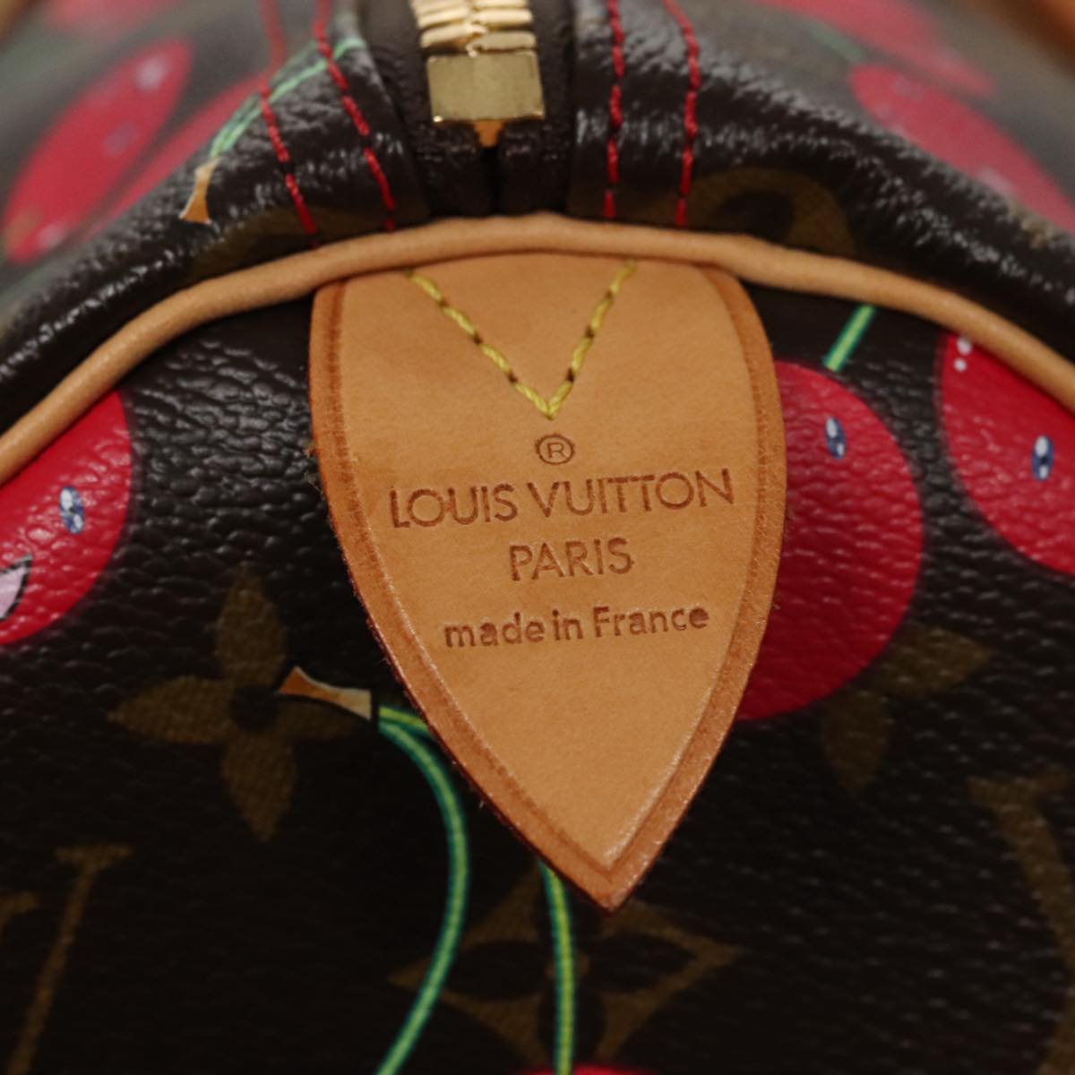 Louis Vuitton Monogram Cherry Keepall 45 Boston Bag