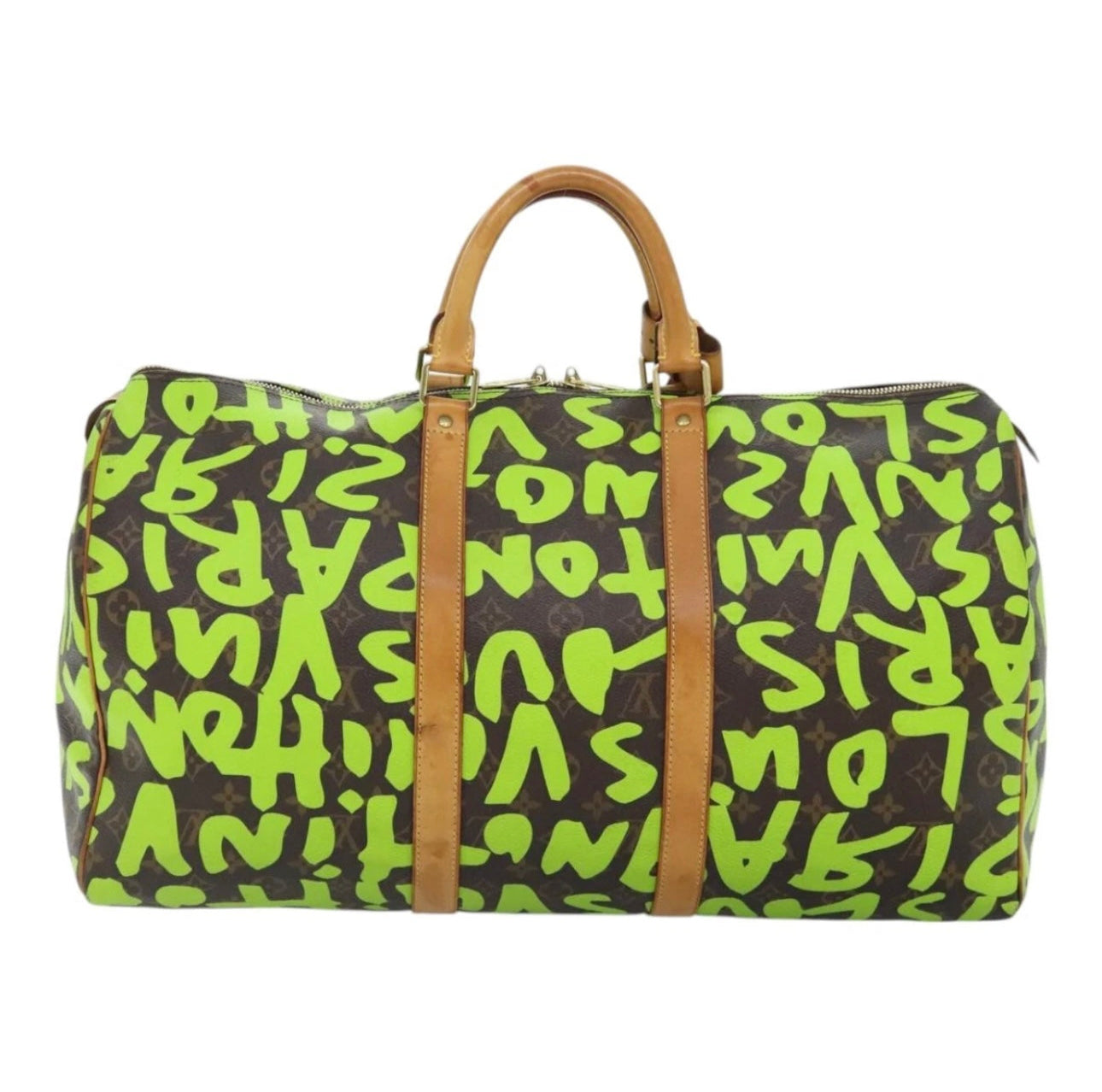 Louis Vuitton Monogram Graffiti Keepall 50 Boston Bag – Vert
