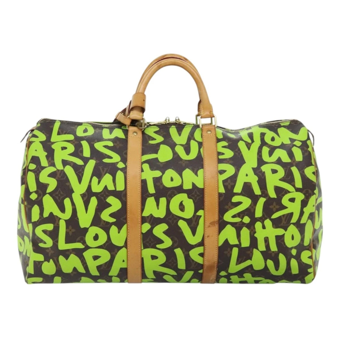 Louis Vuitton Monogram Graffiti Keepall 50 Boston Bag – Vert