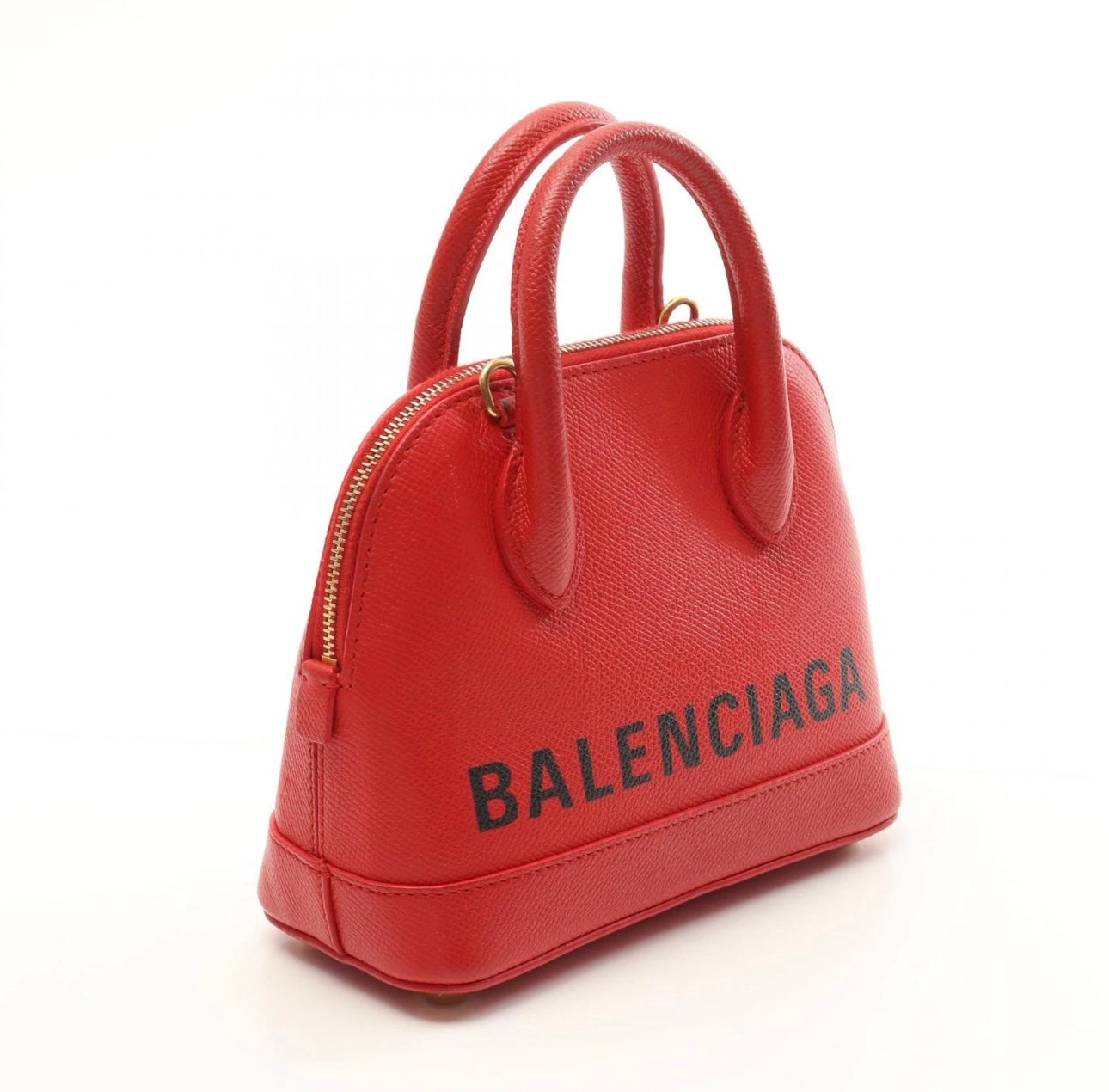 Balenciaga Ville Top Handle XXS Crossbody – Red Leather